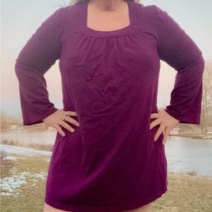 Lane Bryant purple sweater dress 22/24
